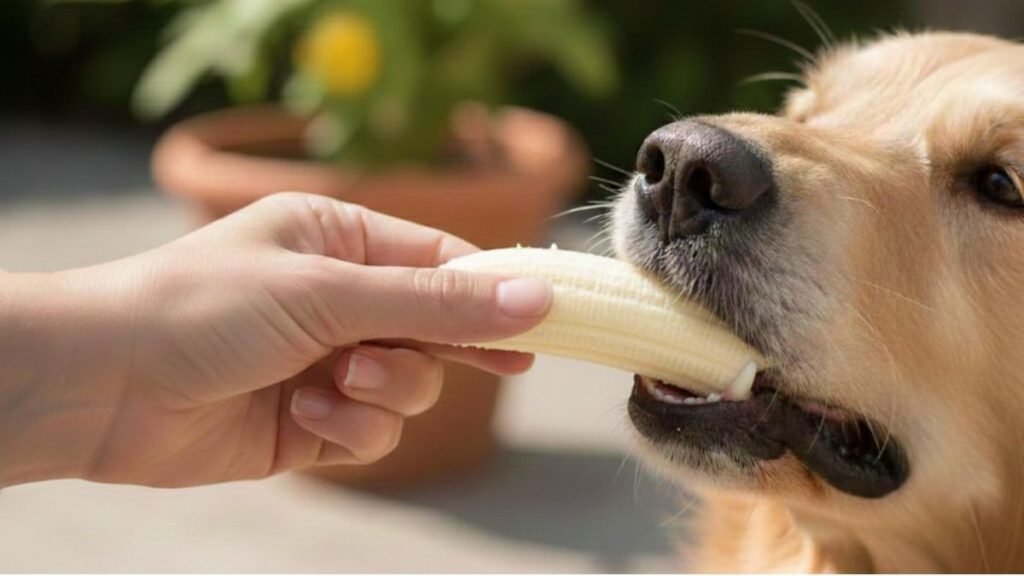I give my dog ​​a piece of banana every morning